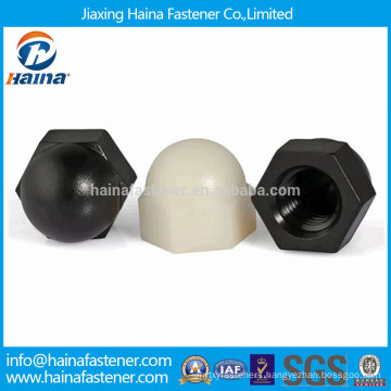 plastic or nylon material cap nuts for decorative